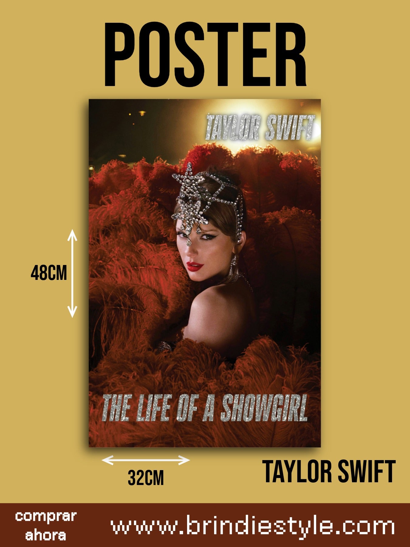 Pack de 7 Pósters – Taylor Swift: The Life of a Showgirl