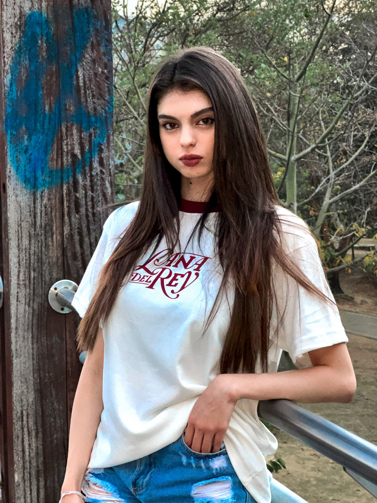 Slimfit White Lana del Rey