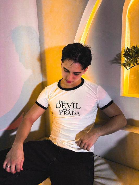 Ringer Tee Piel de Durazno - The Devil Wears Prada (El diablo viste a la moda)