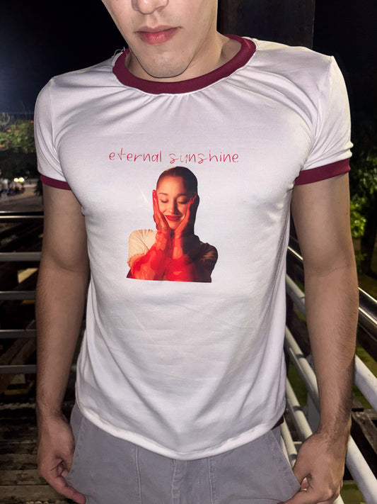 Ringer tee RED Ariana Grande Eternal Sunshine